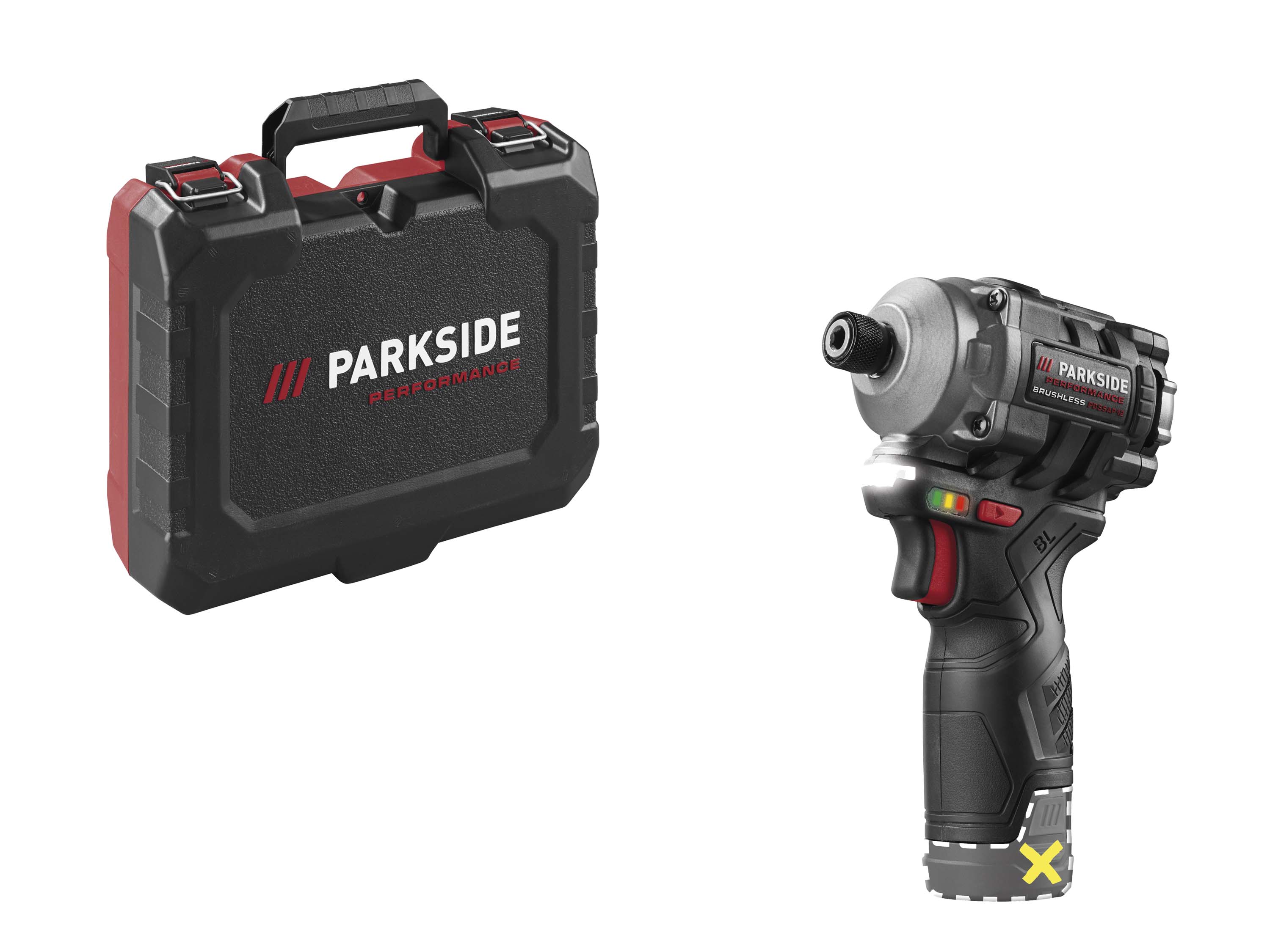 PARKSIDE PERFORMANCE Accu-slagschroevendraaier 12 V 170 Nm, zonder accu en lader