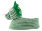 Groene dino-pantoffels voor kinderen.