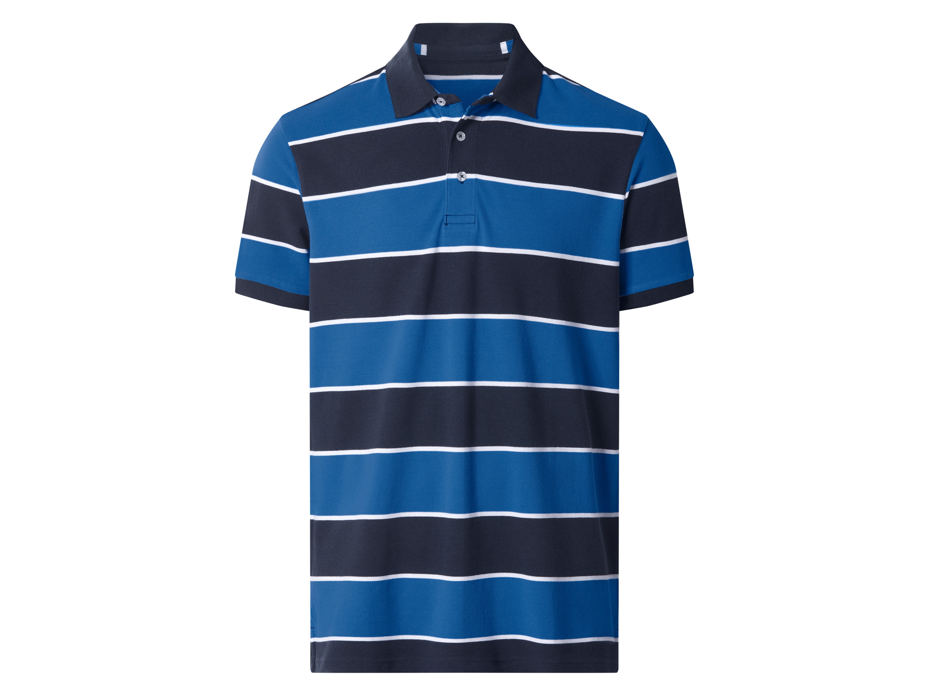 ESMARA MEN Heren piqué poloshirt (Strepen, S)