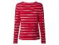 Rood-wit gestreepte top met lange mouwen, achterkant