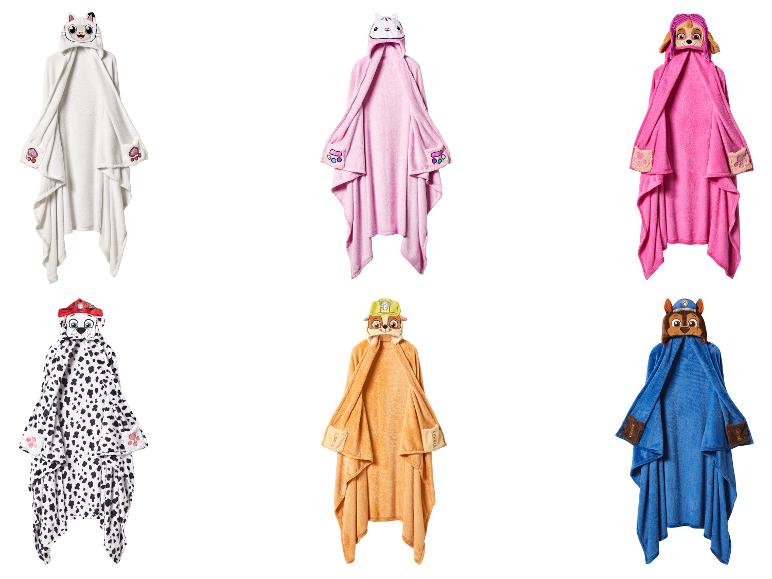 Paw Patrol en Gabby's Poppenhuis capuchondekens in diverse kleuren en karakterontwerpen.