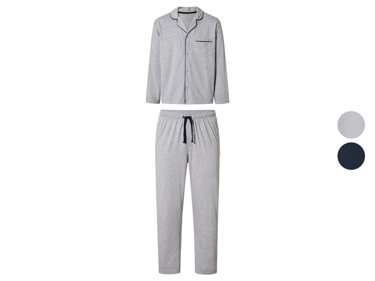 Heren pyjama (M (48-50), Marineblauw)