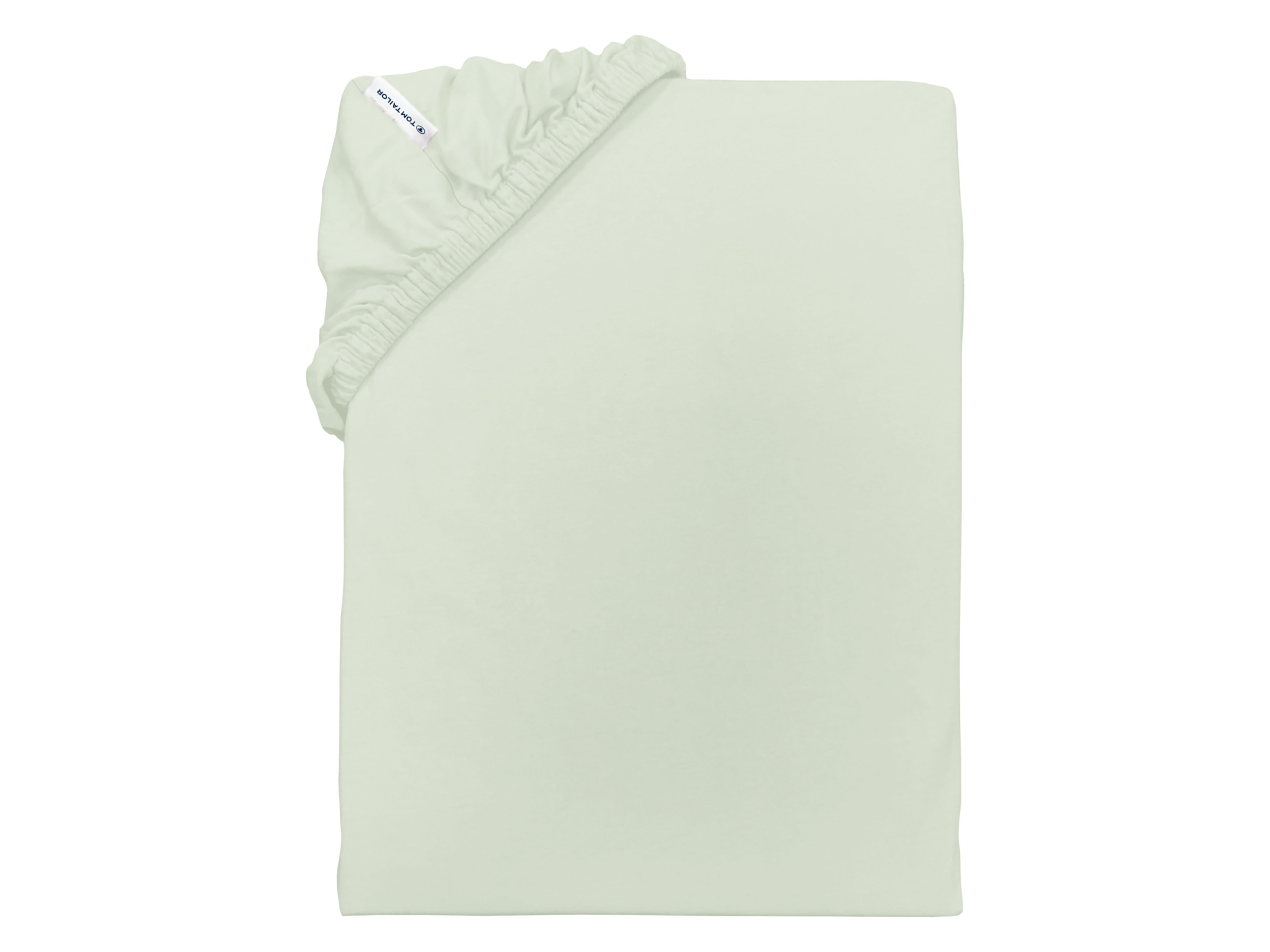 TOM TAILOR Jersey hoeslaken, 180-200 x 200 cm (Groen)