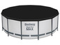 Bestway Steel Pro MAX zwembad met zwarte afdekking.