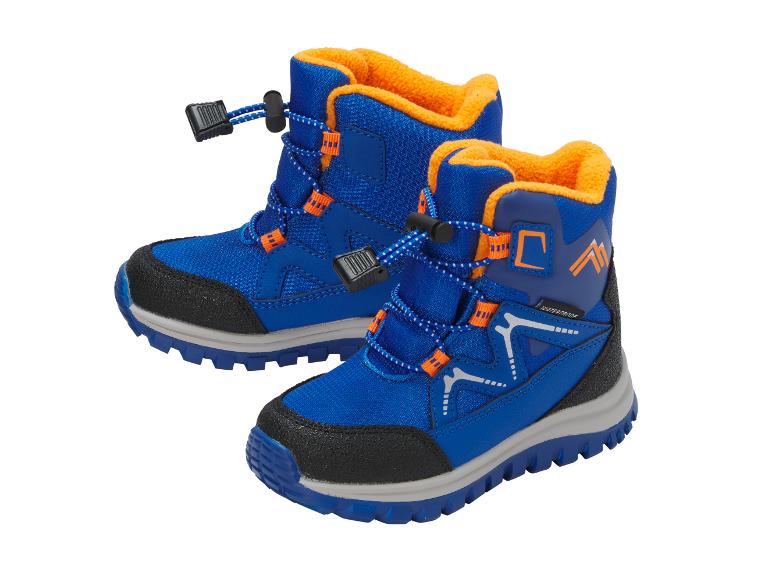 Blauw-oranje waterdichte kinderwinterlaarzen