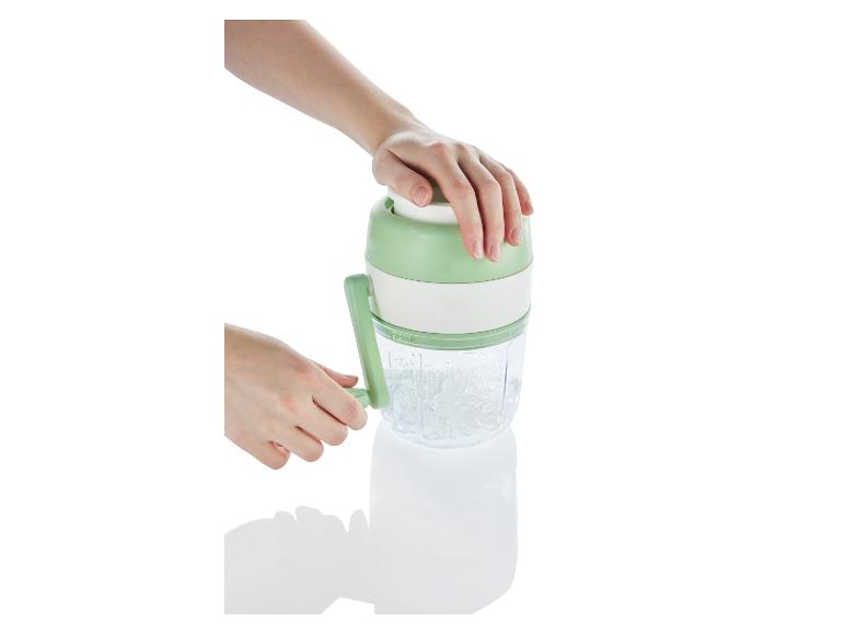 Handmatige ijscrusher: gemakkelijk ijs crushen.