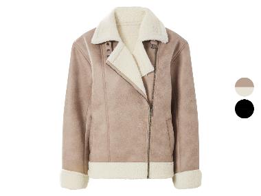 ESMARA® Dames lammycoat van imitatieleer