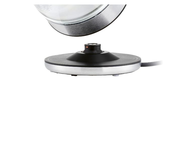 Elektrische waterkoker: basis en behuizing van roestvrij staal.