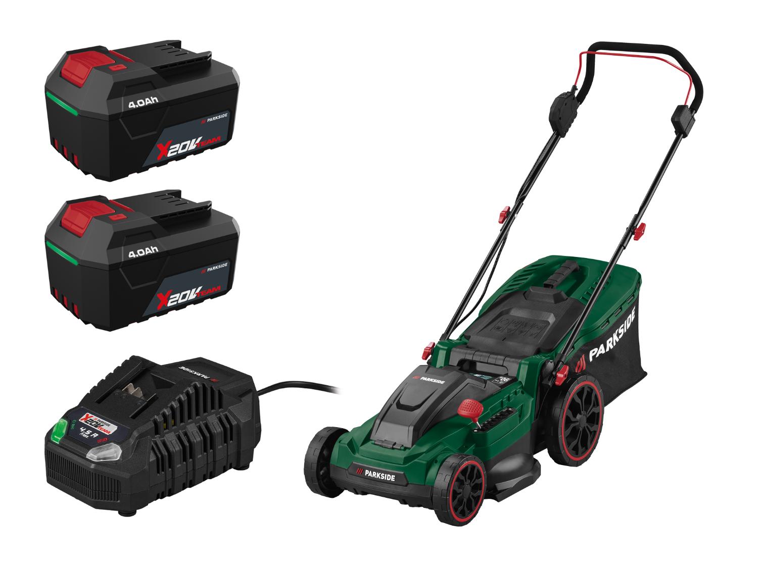 Accu-grasmaaier 40 V, 800 m², met 2 accu's 4 Ah en snellader 4,5 A