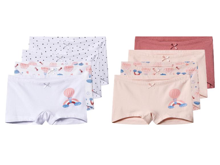 Meisjesboxershortset met heteluchtballon- en stippenprints.