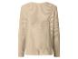 Beige geribbelde longsleeve, achteraanzicht
