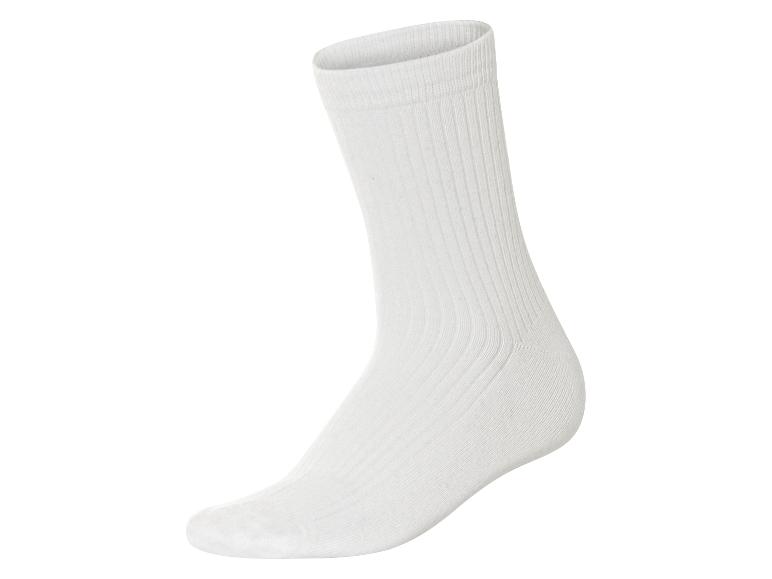 Witte katoenen sok.