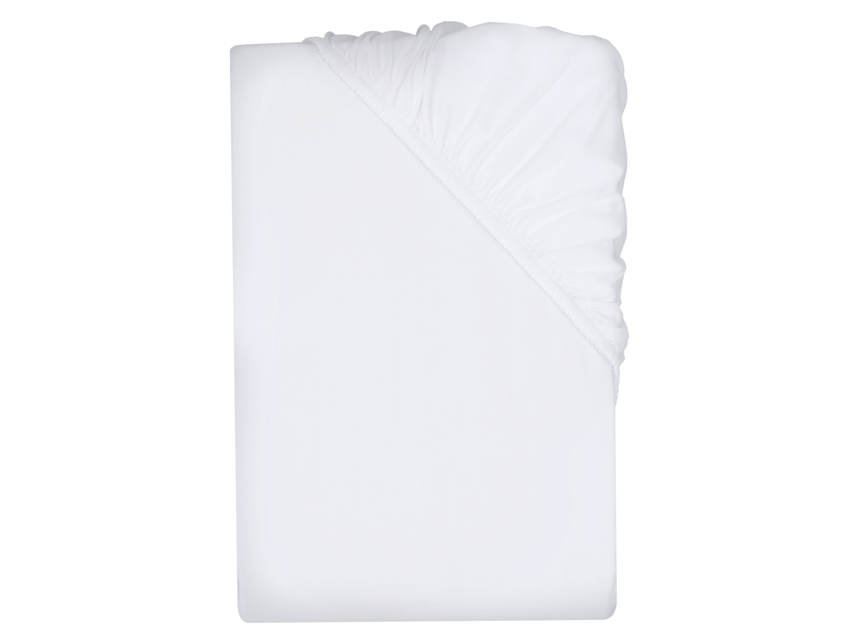 LIVARNO Satijnen hoeslaken 90-100 x 200 cm (Wit)