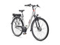 Een witte Telefunken elektrische fiets met een achterwielmotor.