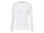 Een wit longsleeve shirt voor dames.