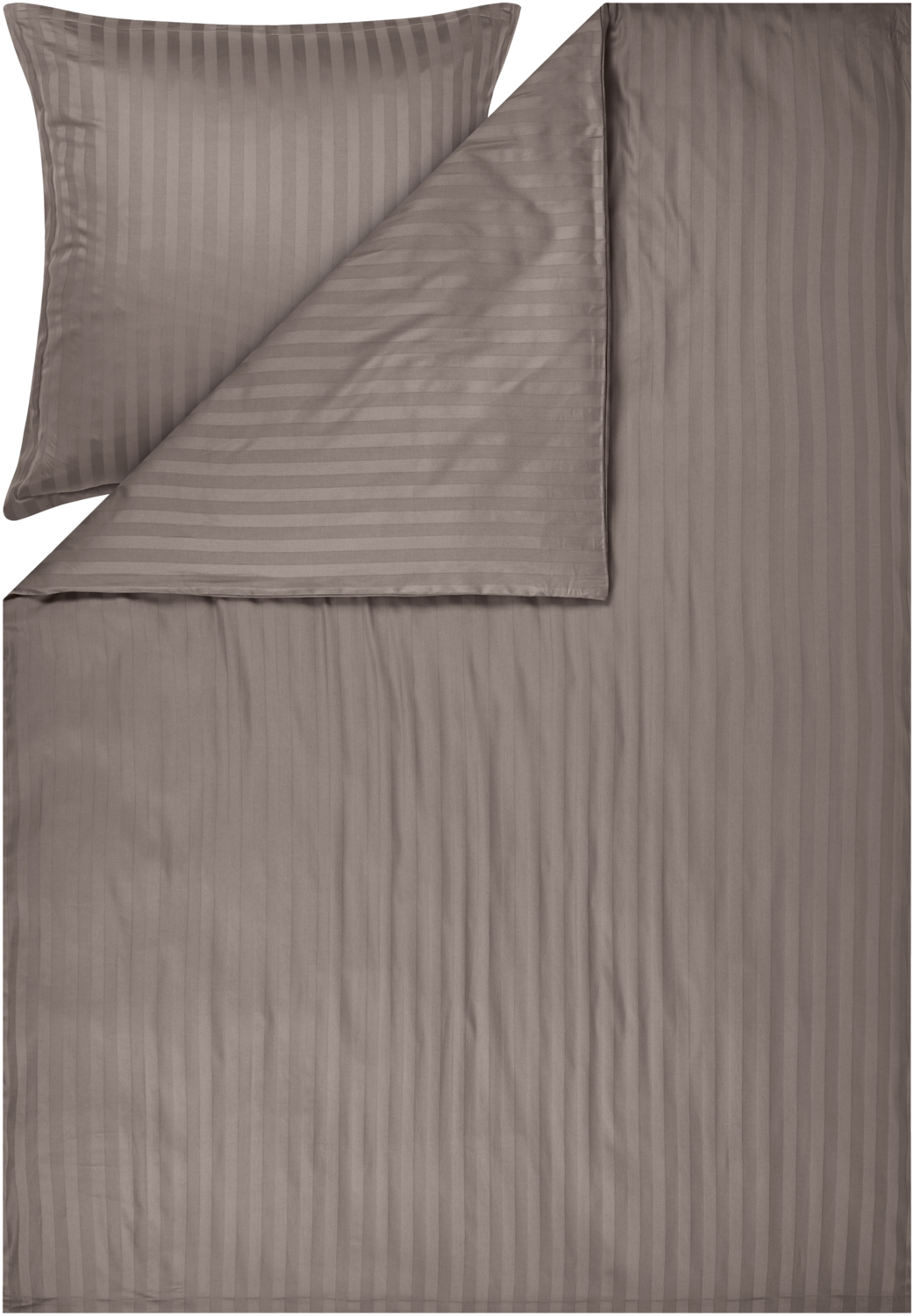 LIVARNO Satijn beddengoed, 140 x 200 cm. (Bruin)