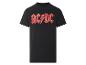 Zwart AC/DC T-shirt: iconisch logo van de rockband.