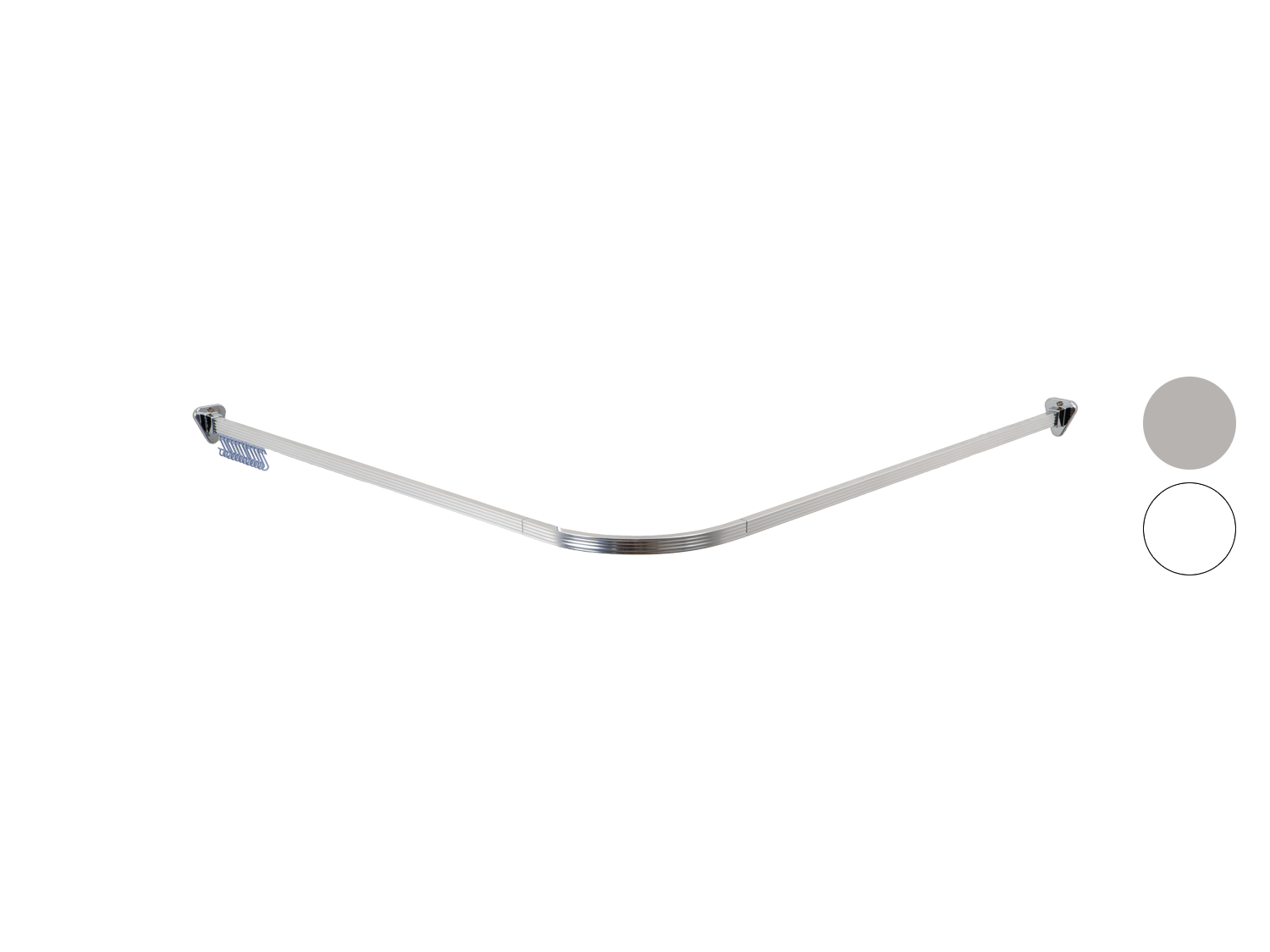Ridder Hoekstang, Universele Douchestang 20 mm Wit