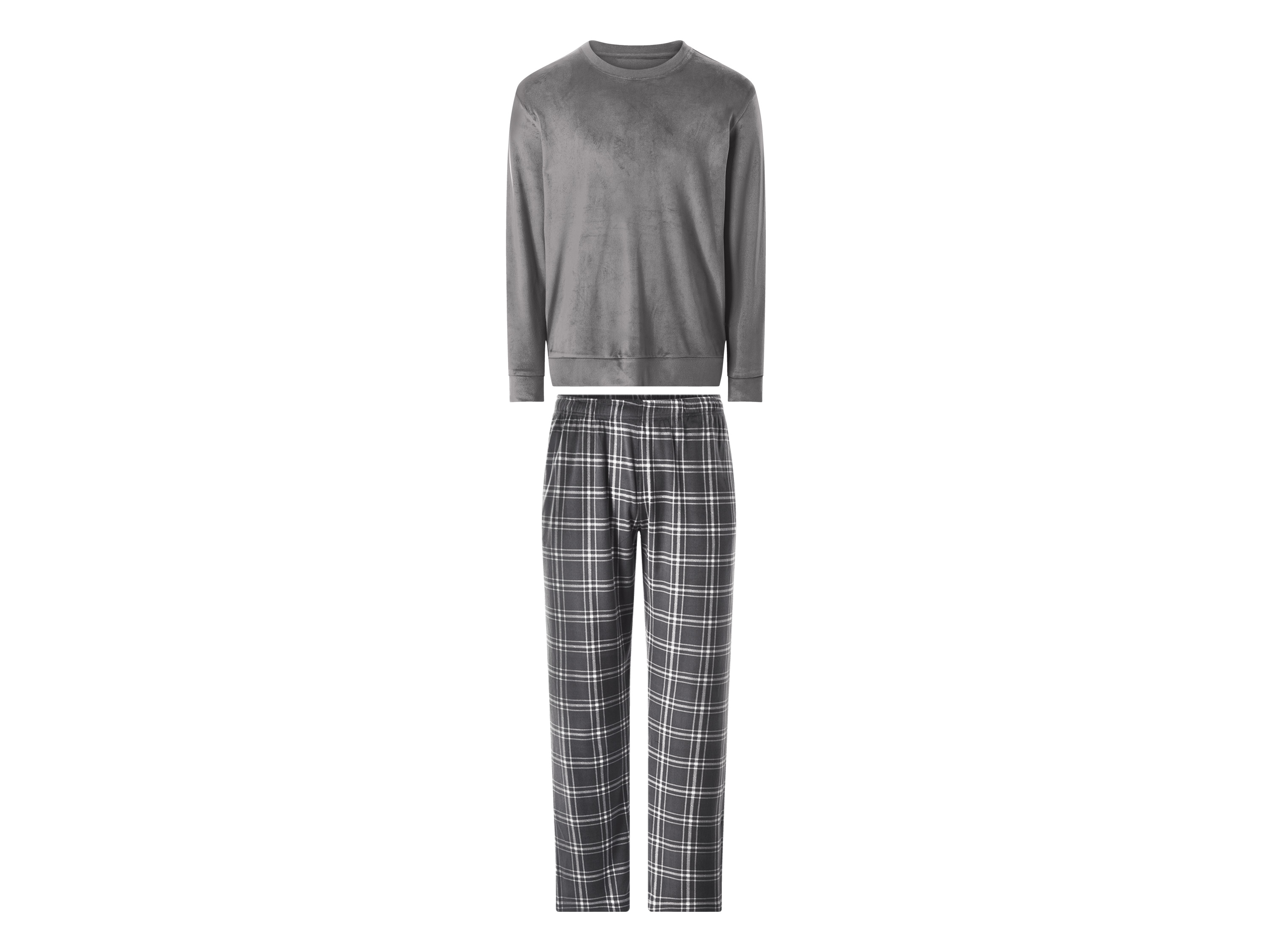 ESMARA MEN Heren nicki pyjama (Grijs, L)