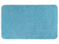 Een lichtblauwe badmat.