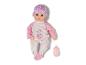 BABY born pop in roze pyjama met zuigfles.