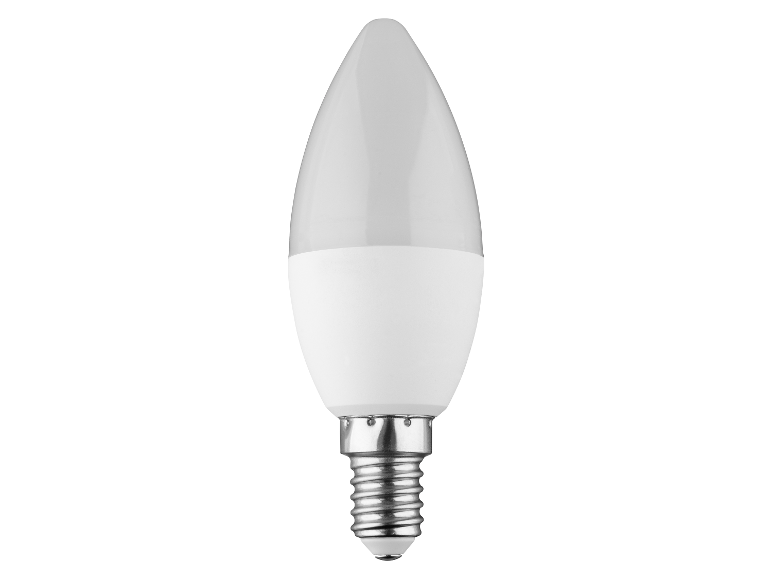 Een energiezuinige LED kaarslamp.
