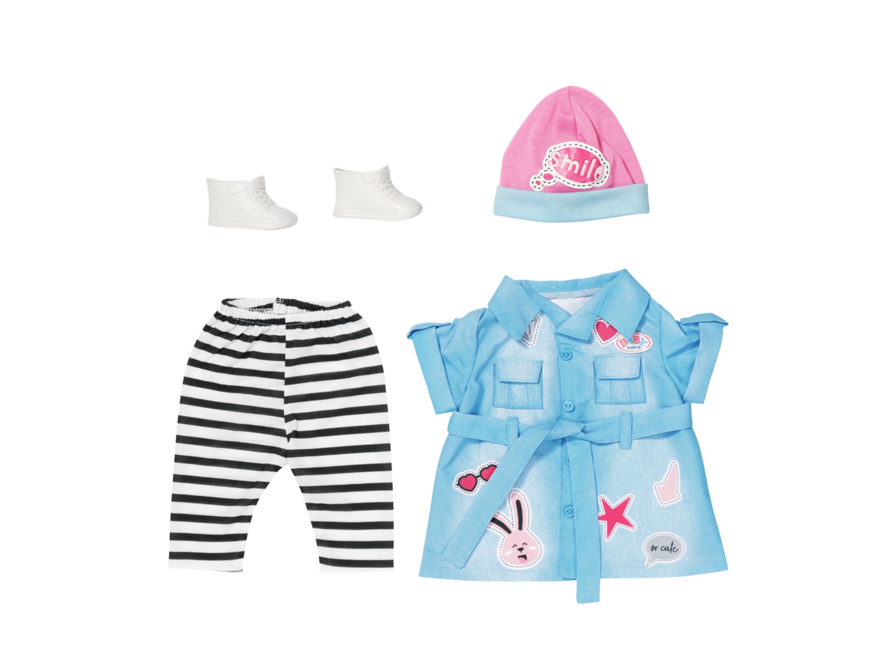 Baby Born Deluxe Jeansjurk poppenkleding