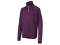 Een paarse longsleeve met halve rits