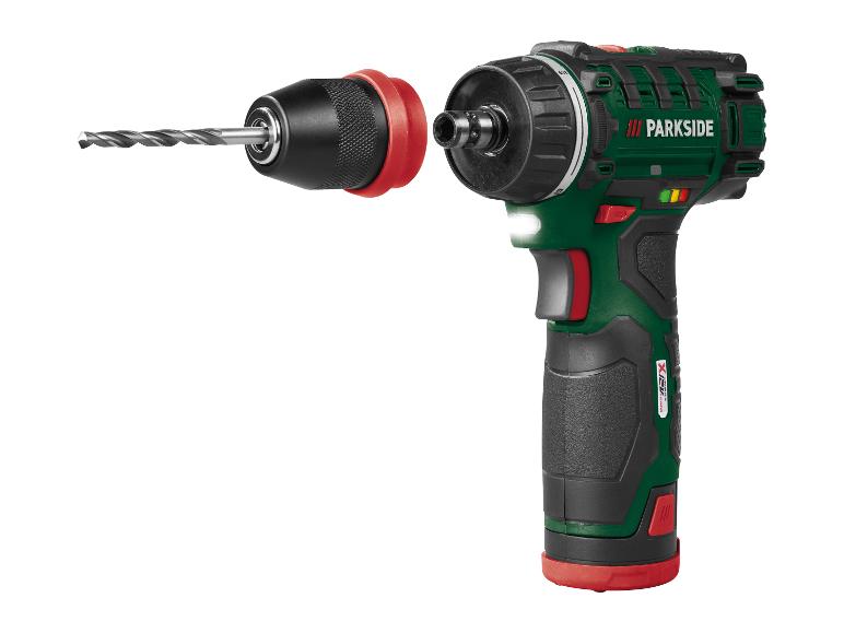Parkside accuboormachine met afneembare boorkop en boor