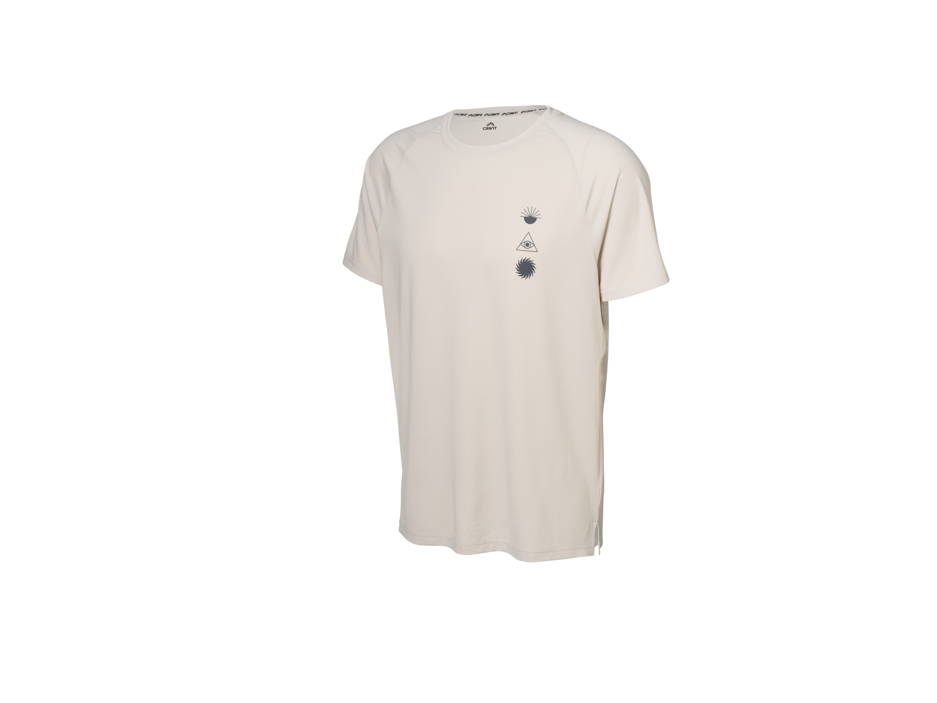 CRIVIT Heren sportshirt (Grijs, M)