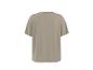 Zandkleurig oversized T-shirt, achterkant.