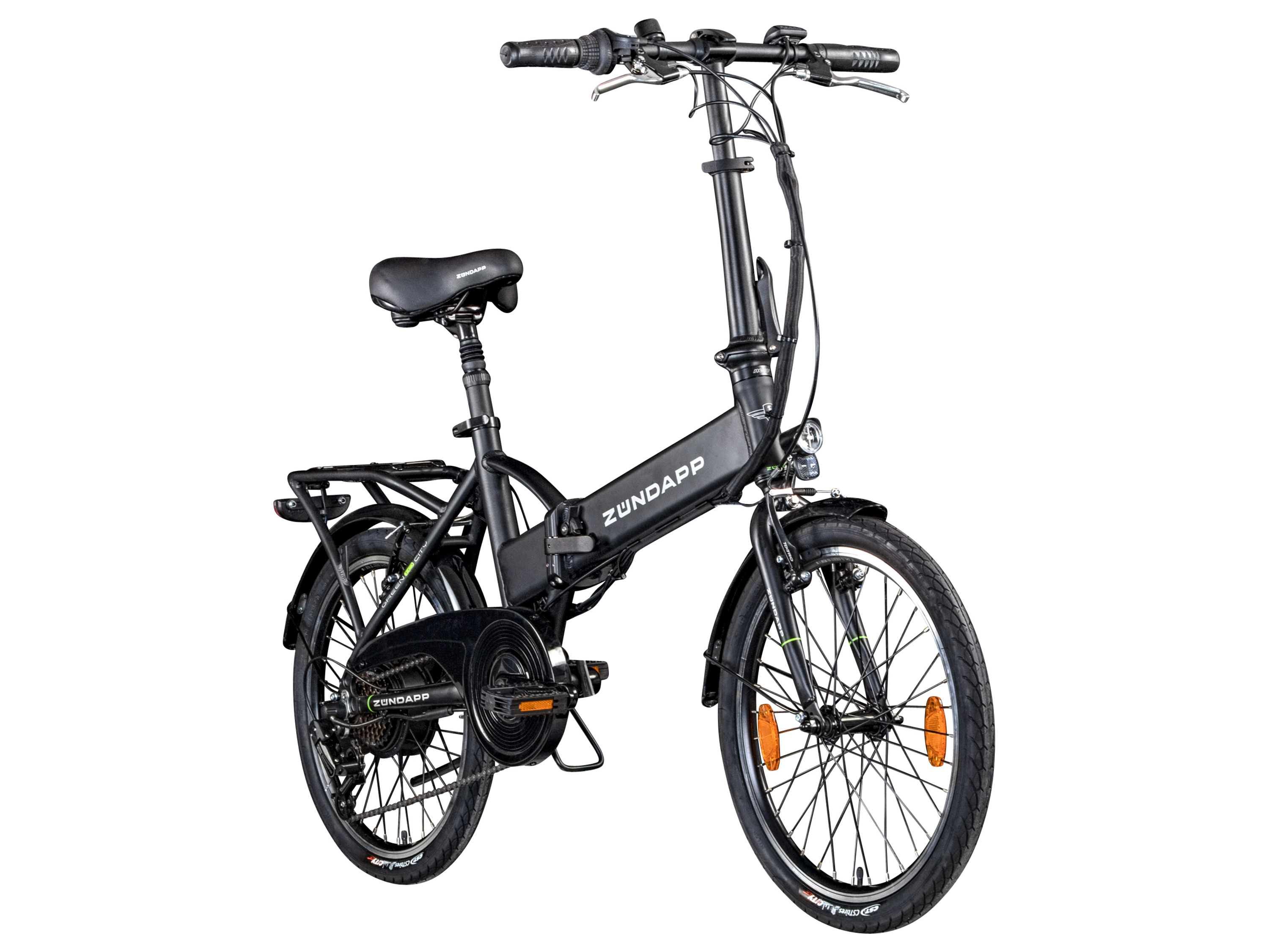 ZÜNDAPP Elektrische vouwfiets, 20 inch. (Zwart mat)