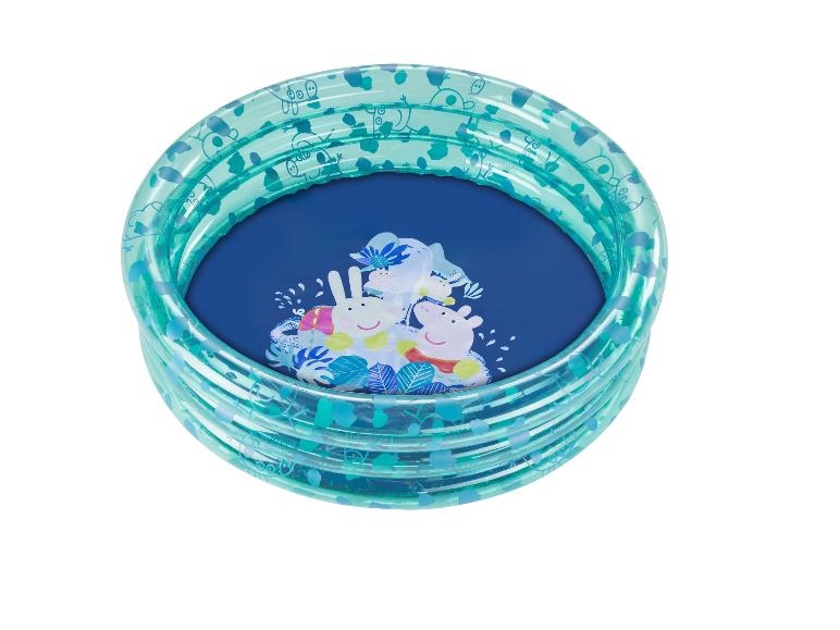 Opblaasbaar kinderzwembad met Peppa Pig print.