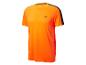 Crivit heren t-shirt, oranje met zwarte accenten.