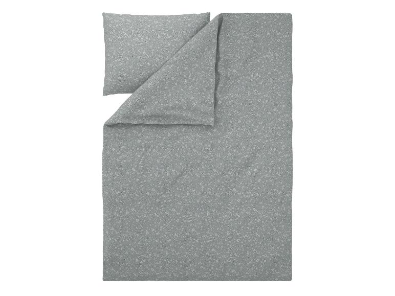 Beddengoedset met bloemenprint, lichtgroen