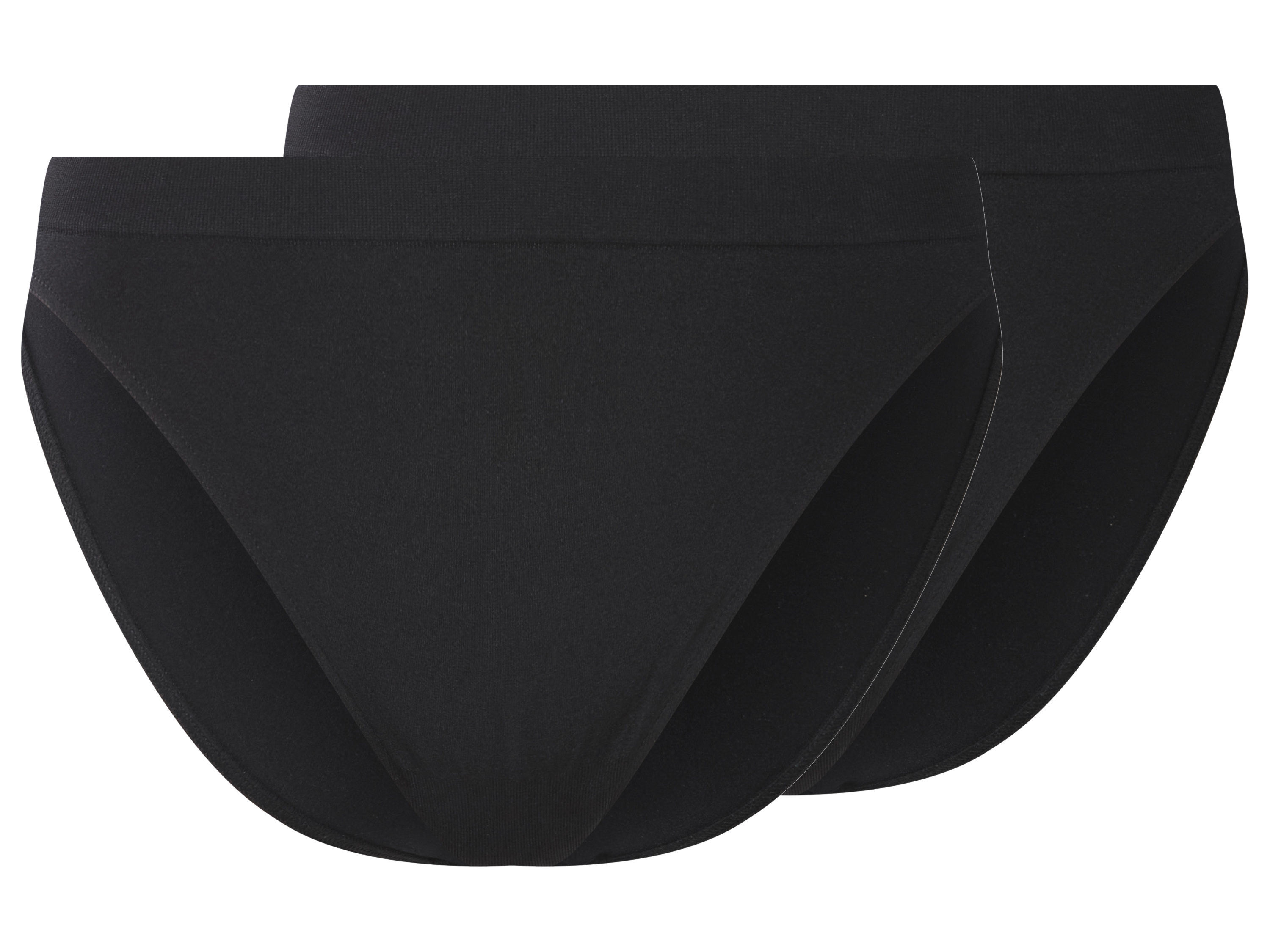 esmara Set van 2 dames onderbroeken (Zwart, S (36/38))