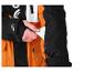 Zwart-oranje heren ski-jack met skipaszak.