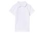 Wit kortmouw poloshirt voor kinderen.