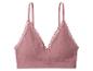 Roze bralette bh met kanten details