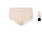Twee paar beige onderbroeken met kant.