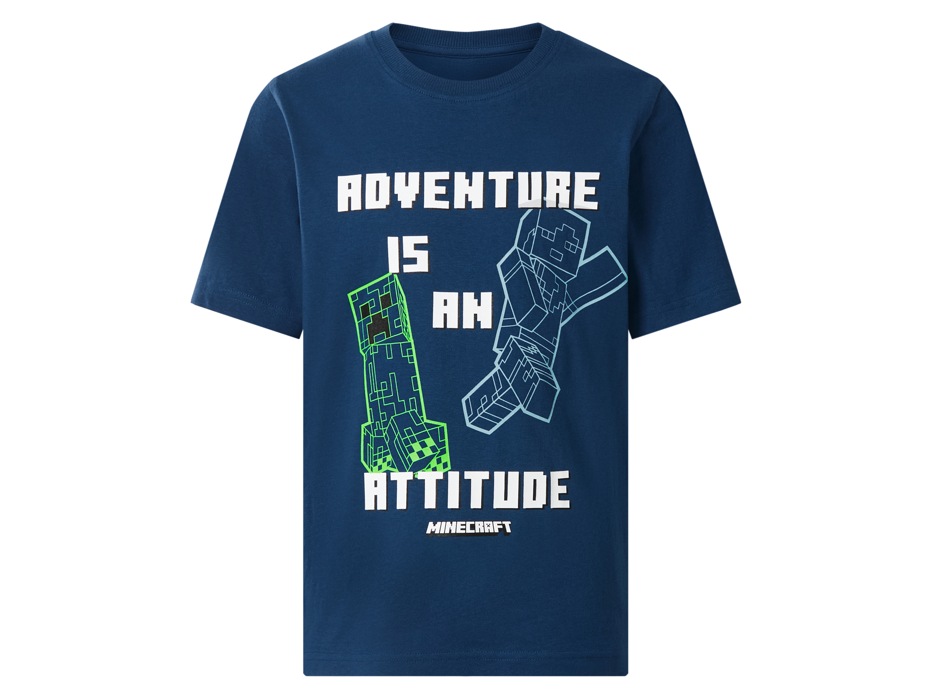 Kinder T-shirt (Blauw, 122/128)