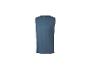 Blauw mouwloos sportshirt voor heren met logo op de borst.