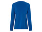 Een effen blauwe longsleeve.