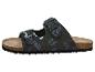 Zwarte kindersandalen met blauwe sportieve prints