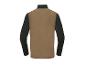 Zwart en bruin sportshirt met lange mouwen.