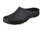 Zwarte rubberen tuinklompen met golvende zool