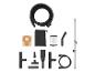 Stofzuigeraccessoires: slang, buizen, mondstukken, filter en reservezakken.