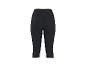 Zwarte sportieve capri broek voor dames met hoge taille en naaddetails.