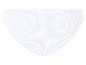 Witte geribbelde bikini slip.