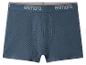 Geribbelde blauwgrijze boxershort met Esmara-merk tailleband